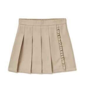 Girls School Uniform Pleated Ruffle Scooter Skirt